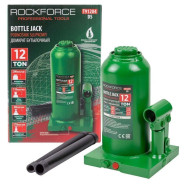 Домкрат бутылочный 12т (h min 200мм, h max 370мм)  Rock FORCE RF-T91204(DS)