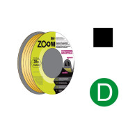 Уплотнитель гаражный "D" 12ммх10мм черный 50м, INDUSTRIAL,  ...ZOOM 02-2-4-220