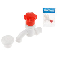 Кран пластиковый водоразборный 1/2" нар., (для 5 к.с.)  AV Engineering AVZAP-P15
