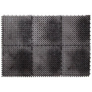 Коврик придверный, 43х64 см, "Травка", черный  PERFECTO LINEA 22-436402