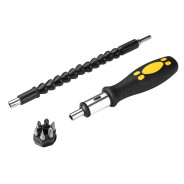 Отвертка реверсивная с набором бит и гибким валом DEKO BS8 SET 8...Deko 065-0598