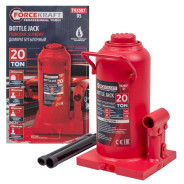 Домкрат бутылочный 20т (h min 245мм, h max 470мм) с предохранительным клапаном  ...FORCEKRAFT FK-T92007 DS