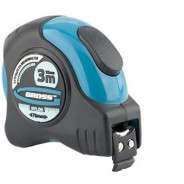 Рулетка "Schlagfest", 3 м x 19 мм, магн. обрез зацеп, двухст. шкала, нейлон покр. автомати...Gross 31111