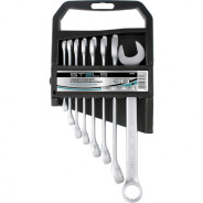 Набор ключей комбинированных, 8 - 19 mm, 8 шт., CrV, матовый хром  ...Stels 15428