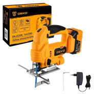 Лобзик аккумуляторный, 20В, 1АКБ 2,0 А/ч, число ходов 800-2700 ход/мин, ход пилки 19 мм,  DEKO DKJS2...Deko 083-1124