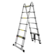Лестница-стремянка телескопическая алюм. бытовая 2.8+2.8м (9+9 ступ.)  ...Forsage F-UP280-M