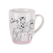 Кружка керамическая, 360 мл., ANIMAL FRIENDS-2  PERFECTO LINEA 30-063442