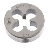 Плашка М12 х 1.25 мм  Сибртех 77030