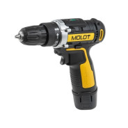 Дрель-шуруповерт MBD 1213-1 Li, 12В, 20Нм, 1 АКБ 1.3А/ч  Molot MBD12131Li0029