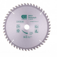Пильный диск по дереву, ф190 х 20 мм, 48 зубьев + кольцо 20/16  Сибртех 732147