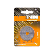 Припой ПОС 61 трубка, спираль ф1mm, с канифолью в блистере  ...Векта 191006