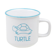 Кружка керамическая, 450 мл, серия Черепаха, бело-голубая  ...PERFECTO LINEA 30-145120