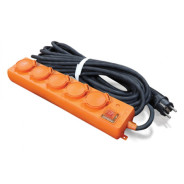 Удлинитель "UNIVersal" У10-026 IP-44 КГ 3*1,5 5гн. з/к, выключатель с индикацией 10м  ...Forsage 9634138