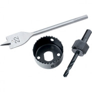 Набор для установки врезных замков, 22 мм/54 мм (перовое сверло/кольцевая пила)  ...Matrix 70494