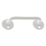 Ручка-скоба РС-80-3, белая, 5шт.  Металлист 91590