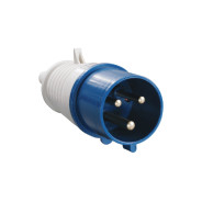 Вилка силовая 32А 220В 3 pin 2P+PE IP44 IEK,  ЭС 33963
