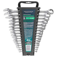 Набор ключей комбинированных, 16пр.(6-19, 22, 24мм)  Rock FORCE RF-5161MP