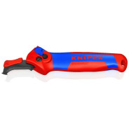 Нож для зачистки c опорной пяткой и функцией храповика   ...KNIPEX 1650145SB