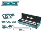 Набор головок 1/2", 10-24мм, 6гр   (10шт.)TOTAL THTL121101