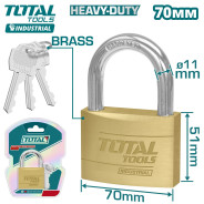 Замок навесной латунный 70мм  TOTAL TLK32702