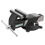 Тиски стальные поворотные с наковальней 4" (100мм)  ILOforce IF-6540804