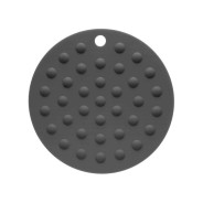 Коврик под горячее силиконовый, круглый, 17.5х0.2 см, GRAPHITE  ...PERFECTO LINEA 23-006117