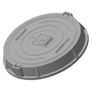 Люк садовый А15 (15кН) серый (Установить конусный переходник на верхнее железобетонное кольцо и накр...САНДКОР ЛСА15С