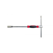 Ключ торцевой T-образный с прорезиненой поворотной рукояткой 12 мм.(L-320 мм.)  ...Forsage F-1556