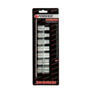 Набор головок Е-профиль 7пр. 1/2" (E10-E22), на планке  Forsage F-4073