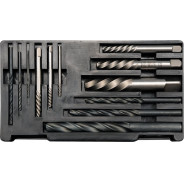 Сверла по металлу для извлечения обломанных болтов (набор 12пр)  ...YATO YT-0591