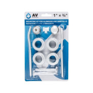 Комплект для монтажа алюминиевых и биметаллических радиаторов 1" 3/4", 2-кронштейна,  ...AV Engineering AVE1151134