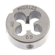 Плашка М10 х 1.25 мм  Сибртех 77025