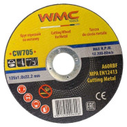 Круг отрезной 125x1.0x22.2мм  WMC TOOLS WMC-CW705