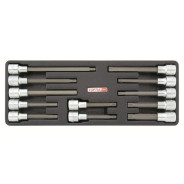 Набор-сет бит под трещетку 1/2" EXTRA LONG 12шт. 136х364мм  Toptul GAAT1202