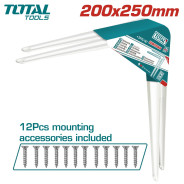 Набор полочных кронштейнов 20х25 см  TOTAL TSB10810