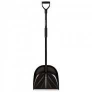 Лопата снеговая  "Санта" в сборе, ковш черный 420х400мм., с алюминиевым черенком, длина 14...PROTEX 9542