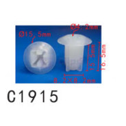 Клипса для крепления внутренней обшивки а/м Рено пластиковая (100шт/уп.)  клипса ...Forsage C1915(Renault)