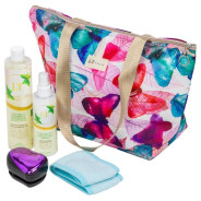 Набор Алоэ и Зеленый чай(термосумка LT-BS1.повязка бирюзовая.шампунь для роста волос.спрей термозащи...La & Te beaute LT-22Bag