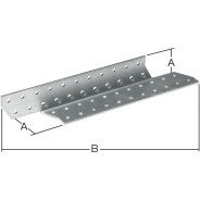 Держатель балки левый 40x190 mm DB L белый цинк  STARFIX SMP-17293-1