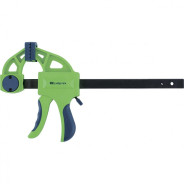 Струбцина F-образная, быстрозажимная, 150х70х360 mm, пласт.корпус, фиксатор, двухкомп. рук-ка  ...Сибртех 20563