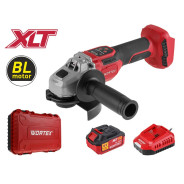 Аккум. углошлифмашина CAG 1812-2 SE в чем. XLT SET БЕСЩЕТ., 18 В, 1 АКБ 4,0 А/ч,  125 мм, 3000-8500 ...WORTEX 1334919