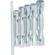 Набор ключей-трубок торцевых, 8 х 17 mm, вороток, оцинкованные, 6 шт.  ...Sparta 137405