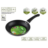 Сковорода ф 24х4.3 см, штамп., алюм., антиприг. покр., серия STARCOOK, черная  ...PERFECTO LINEA 56-240432