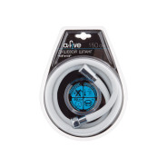 Душевой шланг1/2"х1/2" 150см белый  РФ A5-005