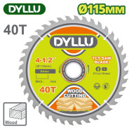 Диск пильный 115x22,2 мм 40 зубьев по дереву DYLLU DTTC1K01