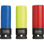 Головки торцевые ударные 1/2" 17/19/21 мм (3 шт.) автомобильные  ...MAKITA E-12354