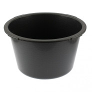 Таз строительный круглый, черный, 30л,  Сибртех 81455