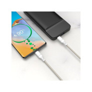Кабель USB , Type-C - Type-C, PD65W, 1 м, бежевый  KEIZEN KZ-5289102