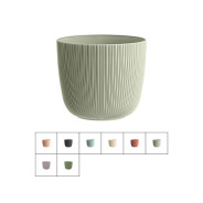 Кашпо с поддоном Viola d-12 cм (цвета в ассортименте)  DRINA 10590