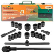 Набор инструментов ударных 21пр. 3/4" 6гр. (17-50мм)  Forsland Forsland-6212-5MPB